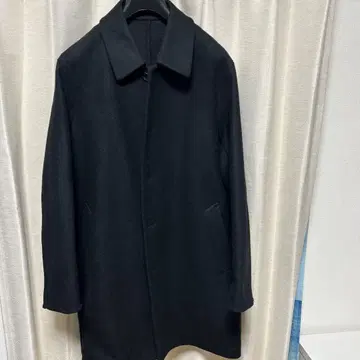 더블 페이스 코트 유니클로 C 블랙