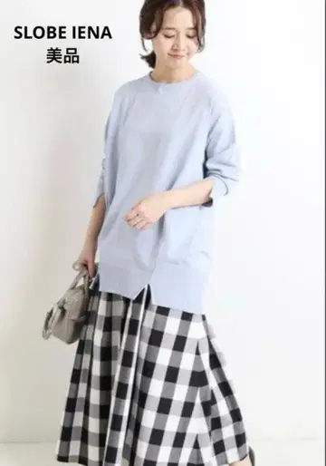 [ 새상품급 ] 슬로브 이에나 하이 트위스트 코튼 크루넥 풀오버