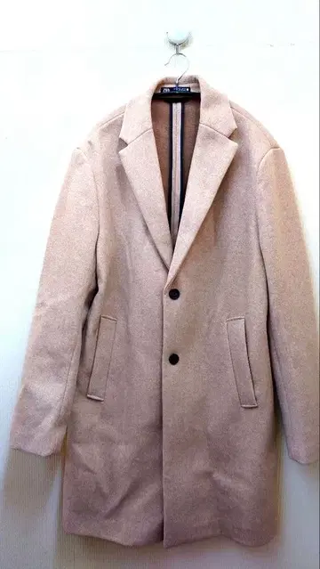 ZARA 베이지 체스터 코트 L