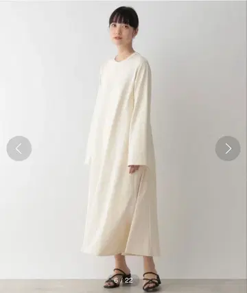 플레어 슬리브 원피스, 하이넥 미니 베스트 네고 불가