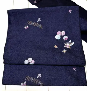 메르헨 나고야 오비 네이비 풍선 요정 자수