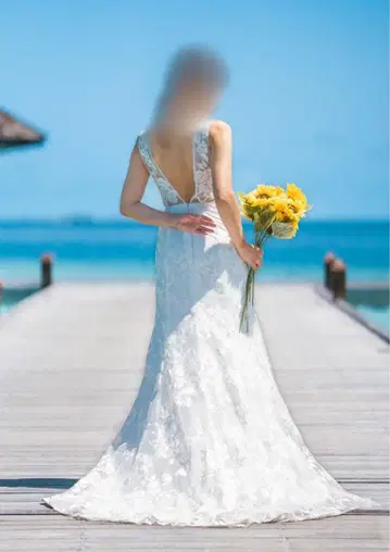 웨딩드레스 드레셀 소프트머메이드 베일 포함 5호