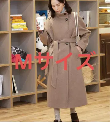 FREE'S MART 스탠드 카라 멜톤 롱 코트 M 사이즈