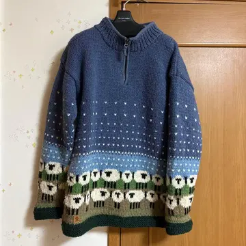 Pachamama Knitwear 파차마마 영국 양 패턴 니트 스웨터