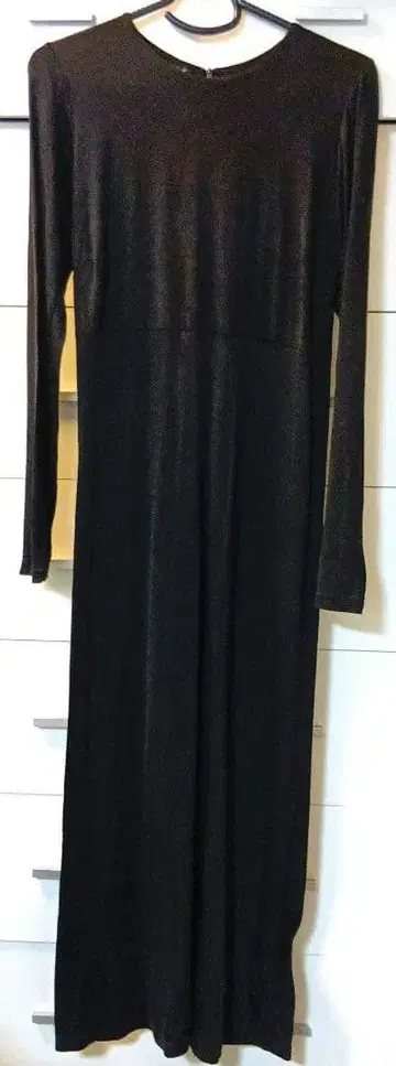 에네스베 빈티지 맥시 길이 원피스 블랙 사이즈 1 프랑스제