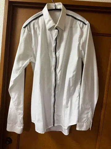 화이트 긴팔 셔츠 38