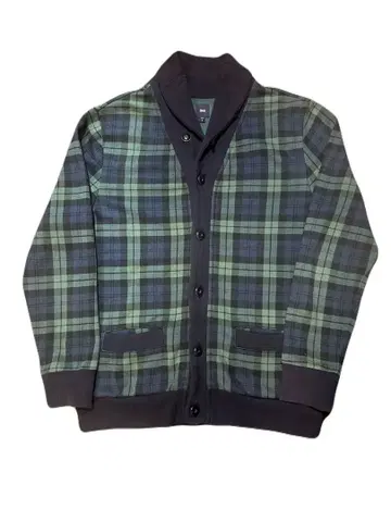 Gap 그린 블랙 체크 긴팔 자켓