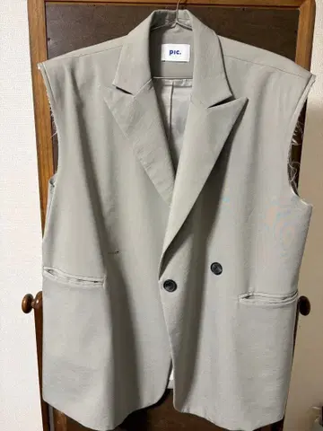 pic. 베이지 더블 버튼 베스트