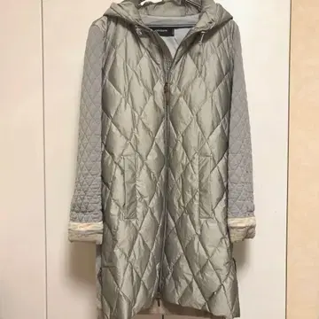 CIVIDINI 그레이 퀼팅 다운 자켓