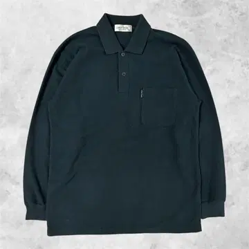 플리스 피케 셔츠 M 그린 심플 캐주얼