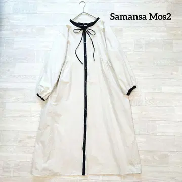 Samansa Mos2 사만사 모스모스 바이컬러 리본 원피스 F