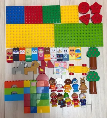 호빵맨 블록 라보 첫 블록 왜건 추가 블록, 인형 포함