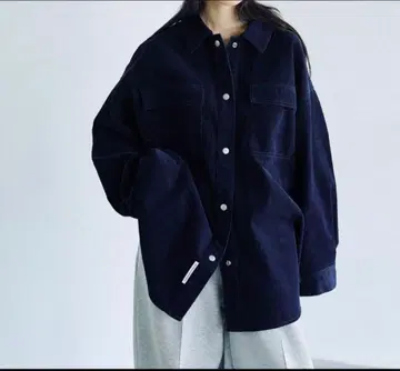LEPSIM 렙심 코듀로이 BIG 셔츠 네이비