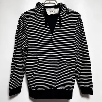 휴먼 우먼 나티크 마린 풀오버 후드티 네이비 보더