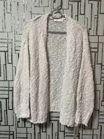 SNIDEL HOME 긴팔 가디건 화이트