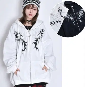 지뢰계, 서브컬쳐 후드 부착 후드티