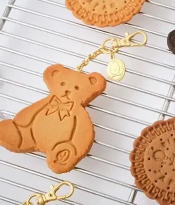 q-pot 쿠키 베어 키링