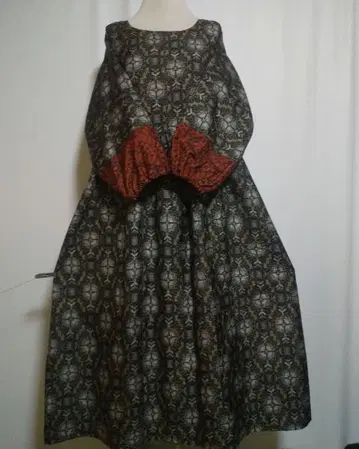 기모노 리메이크 / 돌먼 소매 / 원피스 사이즈 LL~3L