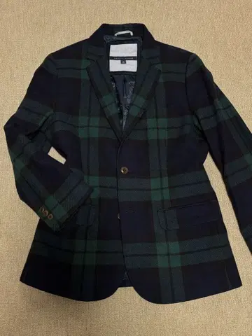 TOMMY HILFIGER 블랙워치 자켓 L 사이즈 테일러드