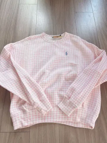 맨투맨 속기모 랄프 로렌 핑크