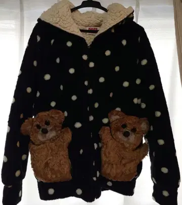 MALKOMALKA 마르코마르카 도트곰 후드티