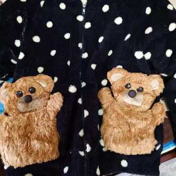 MALKOMALKA 마르코마르카 도트곰 후드티