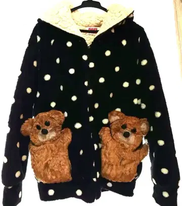 MALKOMALKA 마르코마르카 도트곰 후드티