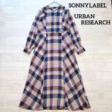 써니 라벨 어반 리서치 기모 멀티 체크 원피스 F