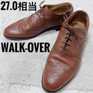 WALK-OVER 비즈니스 슈즈 윙팁 브라운 남성용 천연 가죽