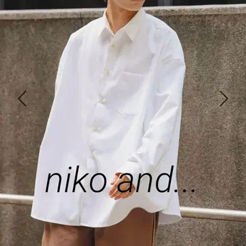 니코앤드 niko and - 레귤러 카라 플란넬 셔츠 미사용