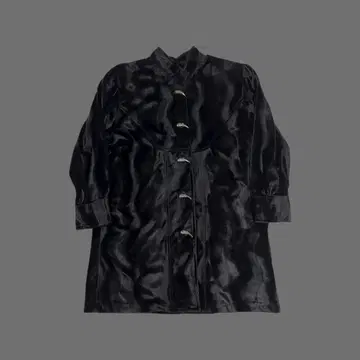 90s velours toggle button jacket