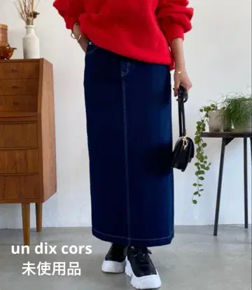 [ 미사용품 ] 앤디콜 데님 내로우 스커트