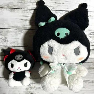 새상품급 산리오 쿠로미 봉제 인형 프라이스 2개 세트