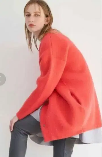 엘렌딕 ELENDEEK CN 라쿤 믹스 가디건 핑크