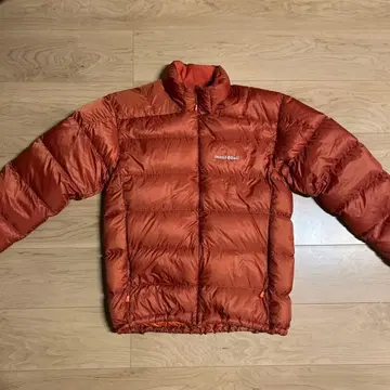 몽벨 라이트 알파인 다운 자켓 오렌지 드로우 코드 포함