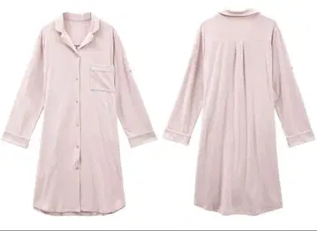 GELATO PIQUE 핑크 파자마 셔츠 원피스