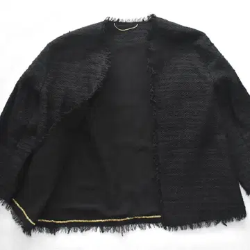 L'Appartement DEUXIEME CLASSE 트위드 자켓 블랙