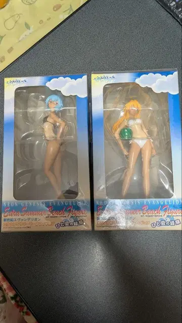 에반게리온 비치 피규어 아야나미 레이 아스카 2체 세트 한여름의 경험