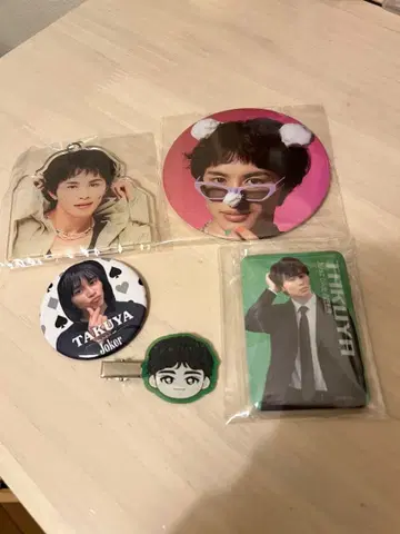 초특급 타쿠야 캔뱃지 아크링 키링 헤어핀