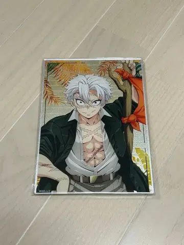 귀멸의 칼날 선샤인 시티 가라폰 A상 메탈릭 보드 시나즈가와 사네미