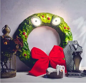 새상품 나이트메어 빛나는 크리스마스 리스 잭