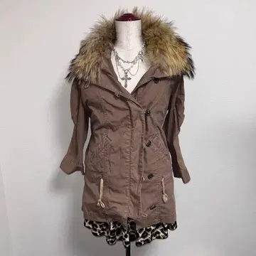 헤이세이 갸루 y2k 퍼 달린 모즈 코트 페어리 그런지 후드티