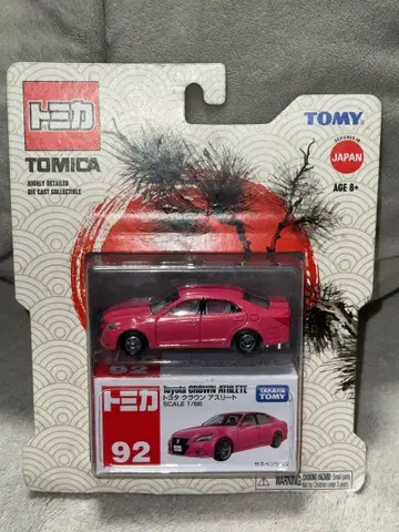 레어 패키지 토미카 92 도요타 크라운 애슬리트 핑크
