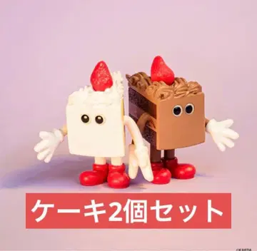 flavors 피규어 컬렉션 가챠 쇼트 케이크 2종 세트