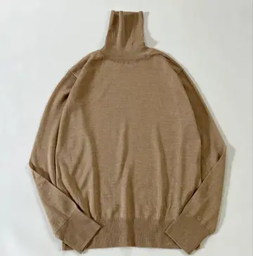 컨디션 최상 ebure 에브르 실크 울 터틀 니트 얇은 소재 하이 게이지