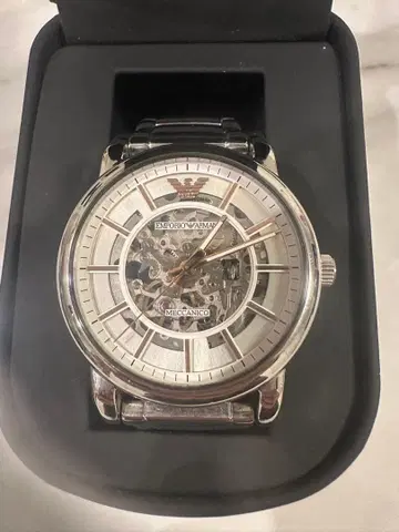 EMPORIO ARMANI 기계식 손목시계 실버