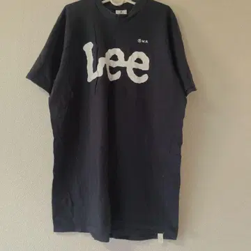 Lee 로고 프린트 반팔 T셔츠 블랙