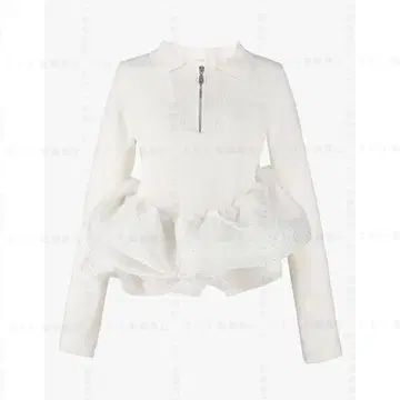 Bibiy. 비비 LISA PEPURAMU KNIT 화이트