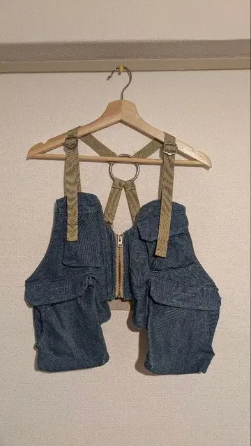 데님 다크 블루 베스트