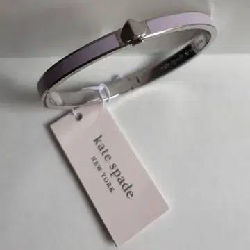 새상품 케이트 스페이드 뉴욕 뱅글 팔찌 실버 x 퍼플 컬러